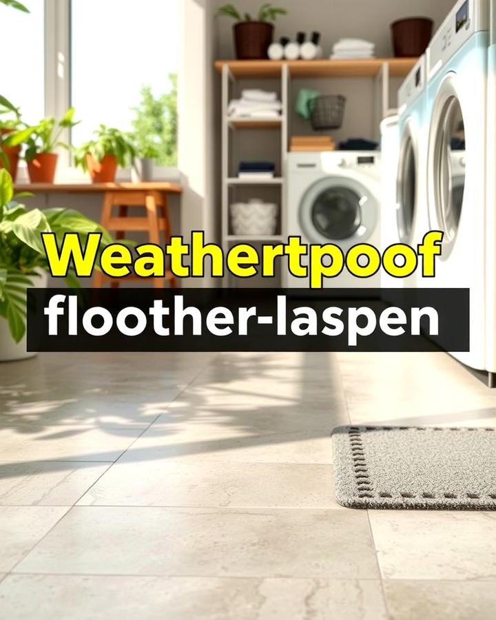 Weatherproof Flooring - 25 Outdoor Laundry Area Design Ideas