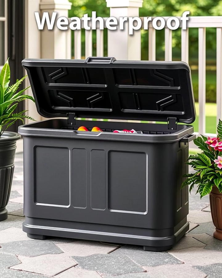 Weatherproof Storage Bin - 25 Outdoor Shoe Storage Ideas