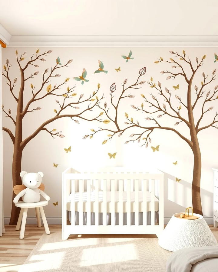 Whimsical Tree Decals - 25 Nursery Wall Decor Ideas