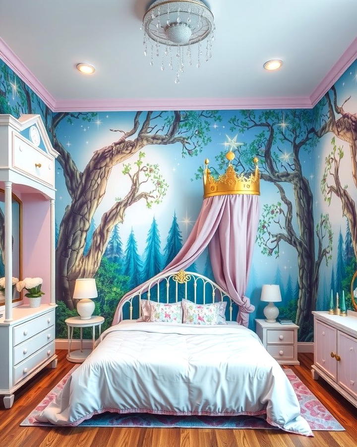 Whimsical Wall Murals for a Dreamy Atmosphere - 25 Princess Room Ideas