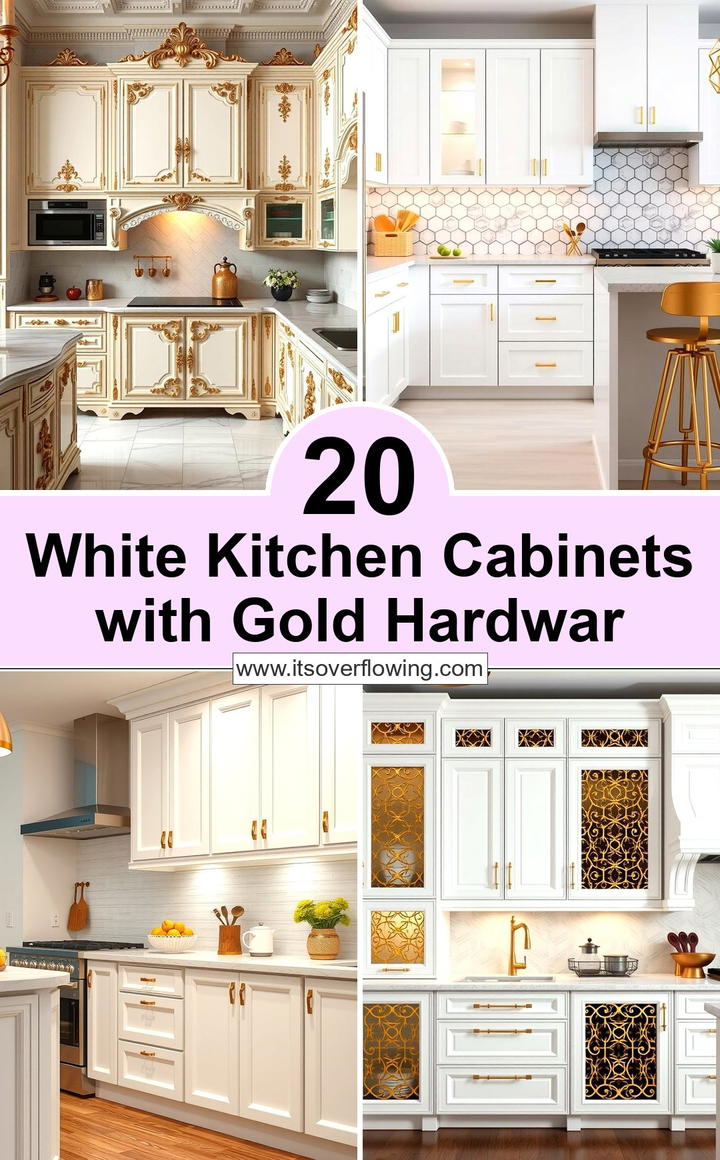 White Kitchen Cabinets With Gold Hardware Ideas