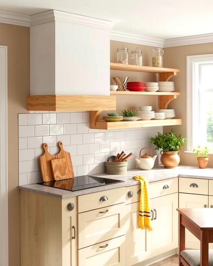 White Oak Cabinets with Open Shelving - 30 Kitchens With White Oak Cabinets