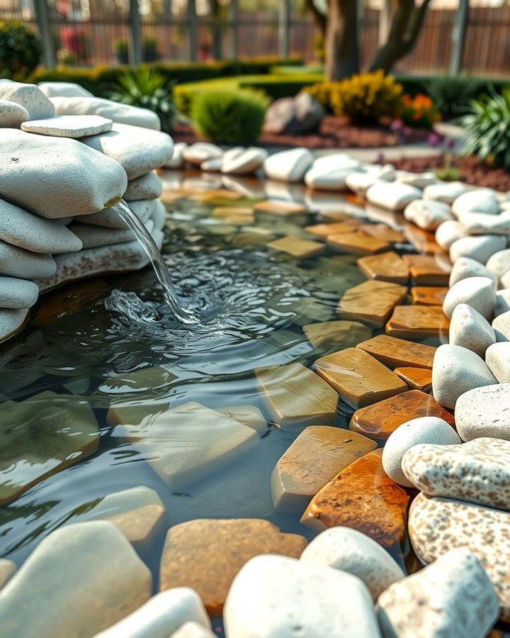 White Rock Water Features - 25 White Rock Landscaping Ideas