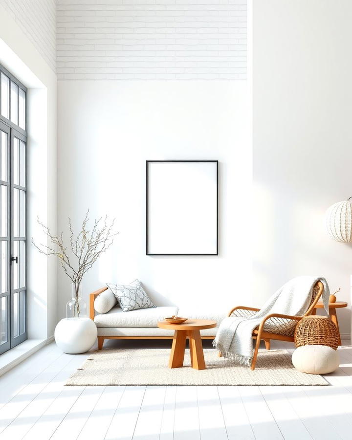 White Walls with Subtle Contrast - 25 Scandinavian Interior Design Ideas