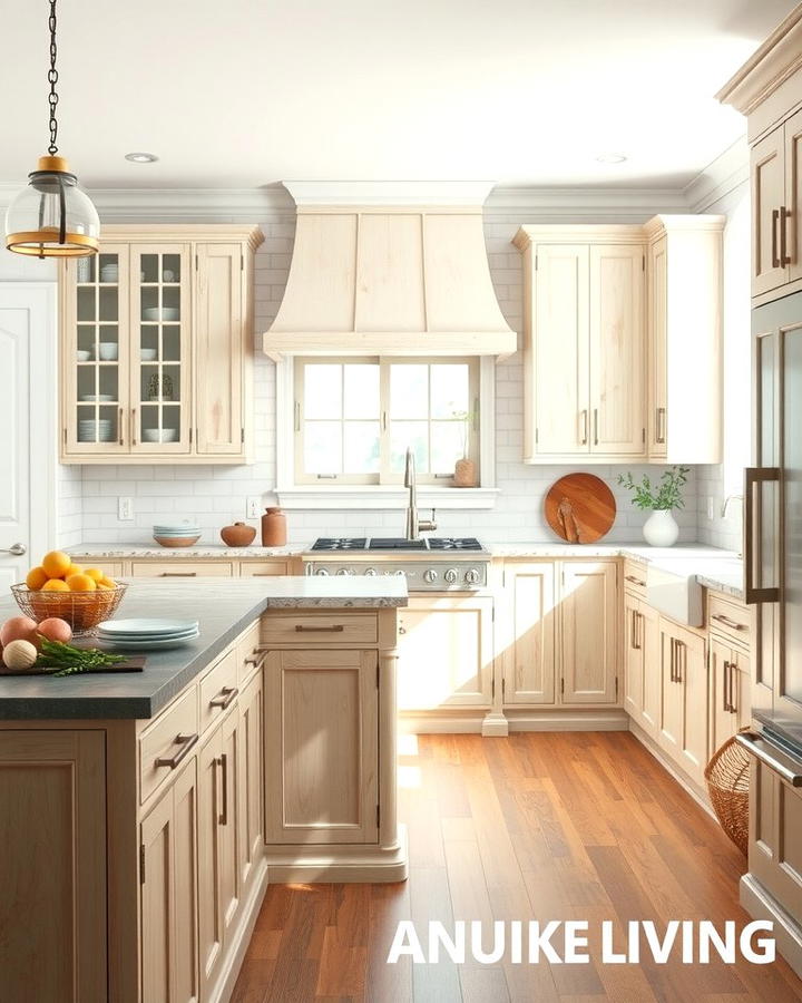 Whitewashed Cabinets for a Light Airy Feel - 25 Painting Kitchen Cabinet Ideas