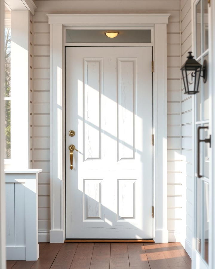 Whitewashed Simplicity - 25 Stained Front Door Ideas