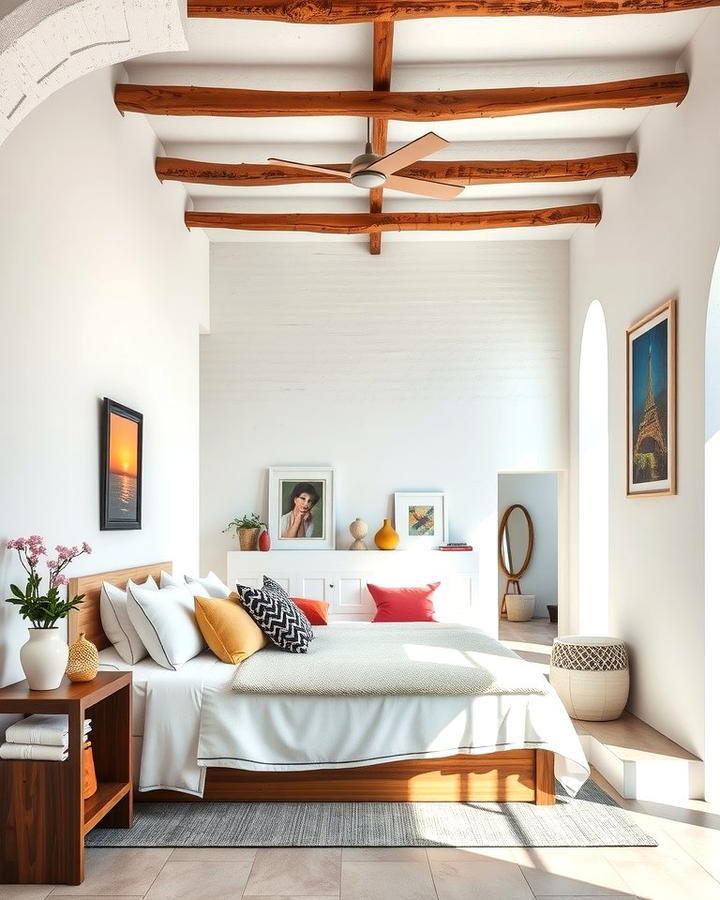 Whitewashed Walls - 30 Mediterranean Bedroom Ideas