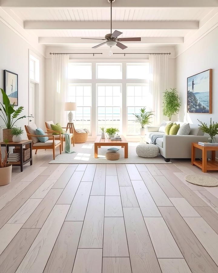 Whitewashed Wood Floors - 25 Wood Floor Design Ideas