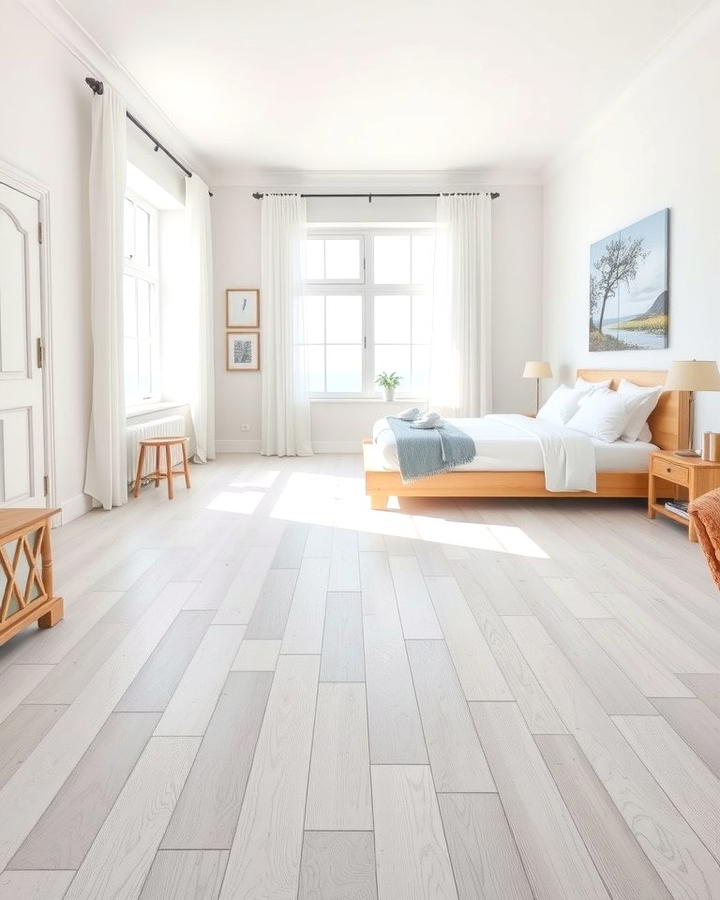 Whitewashed Wood Floors - 30 Wood Floor Ideas