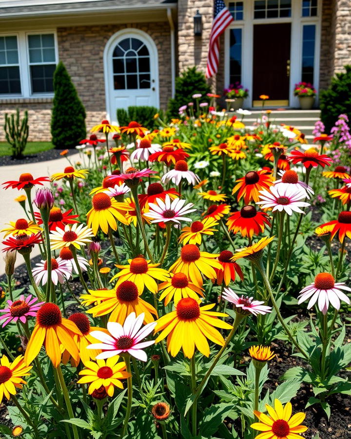 Wildflower Inspired Flower Bed - 30 Front Yard Flower Bed Ideas