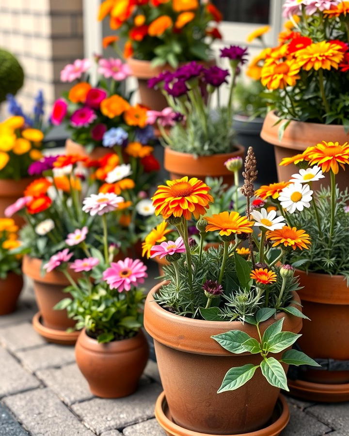 Wildflower Pots and Containers - 25 Wildflower Garden Ideas