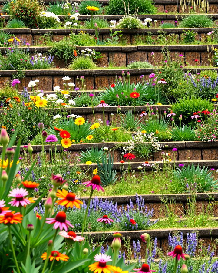 Wildflower Terraces - 25 Terraced Garden Ideas