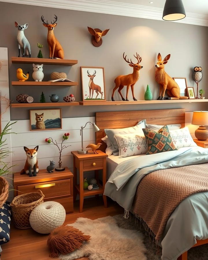 Wildlife Figurines or Sculptures - 30 Forest Themed Bedroom Ideas