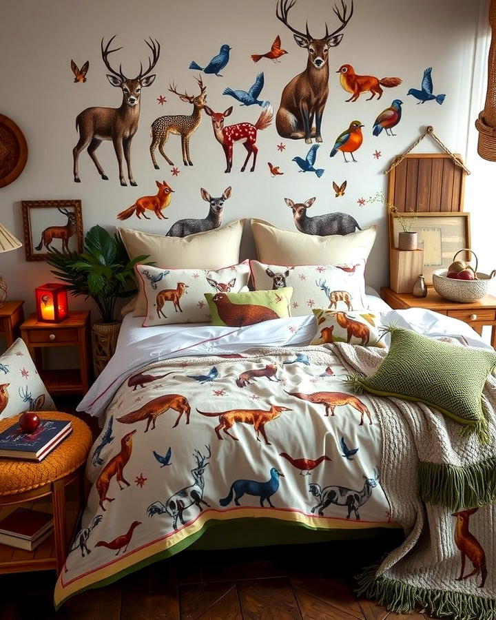 Wildlife Motifs - 30 Forest Themed Bedroom Ideas