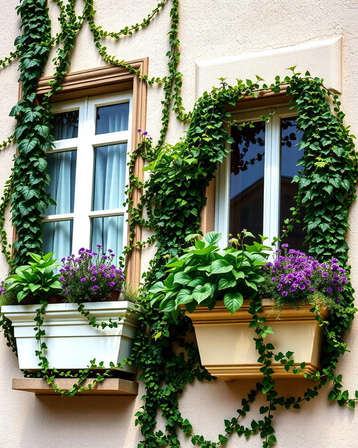 Window Boxes with Climbing Plants - 25 window box ideas