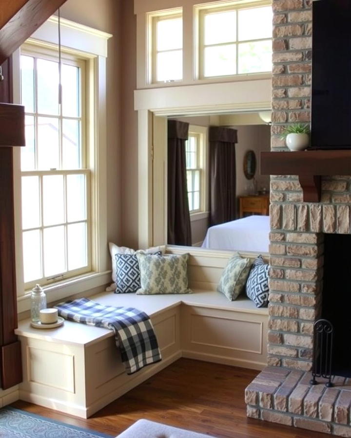 Window Seat Built ins - 30 Fireplace Built-in Ideas