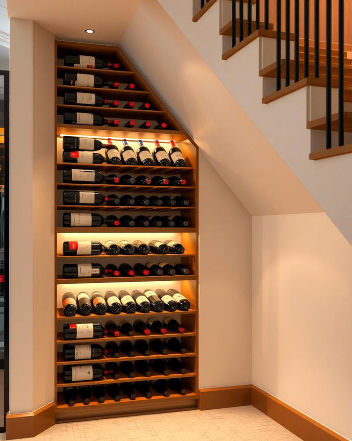 Wine Storage Rack - 25 Under Stair Storage Ideas