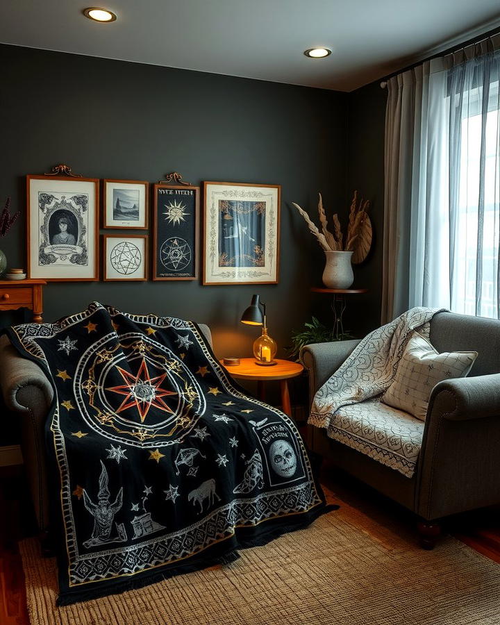 Witchy Throw Blankets - 30 Witchy Living Room Ideas