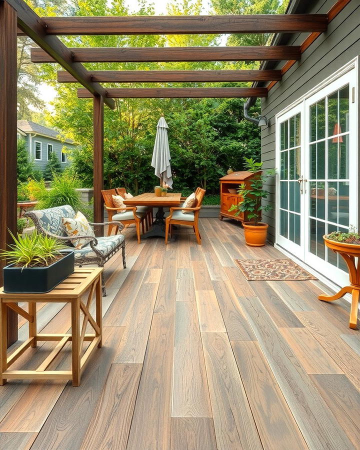 Wood Look Porcelain Tiles - 25 patio tile ideas