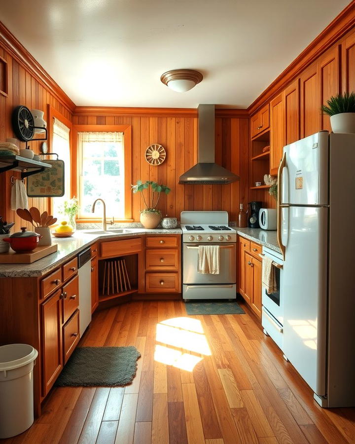 Wood Paneling Revival - 30 70s Kitchen Ideas