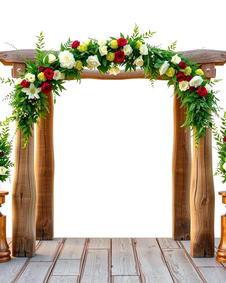 Wooden Arch Ceremony Backdrop - 25 Western Wedding Ideas