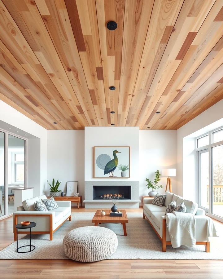 Wooden Ceiling Panels 2 - 25 Wooden Interior Design Ideas