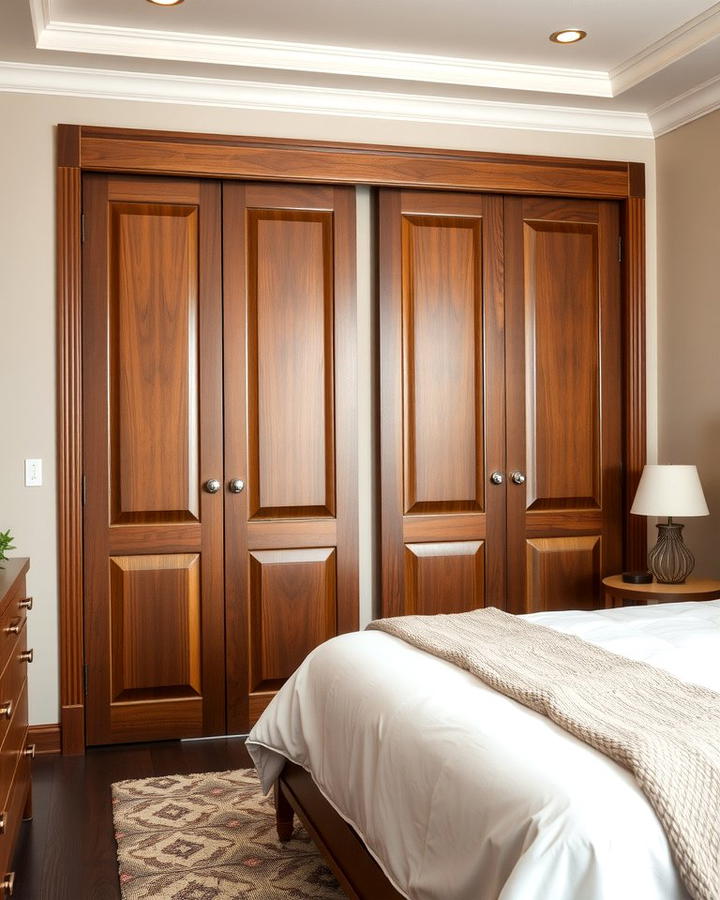 Wooden Closet Doors - 25 Wooden Interior Design Ideas