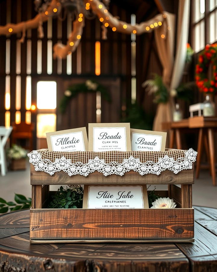 Wooden Crate Card Box - 30 Wedding Card Box Ideas