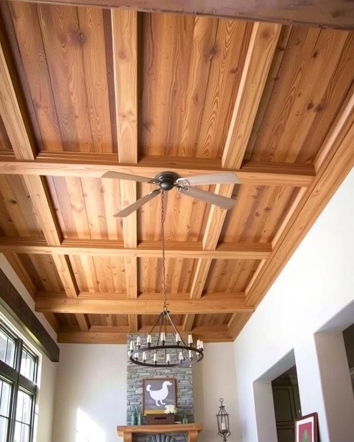 Wooden Panel Inserts - 25 Reverse Tray Ceiling Ideas