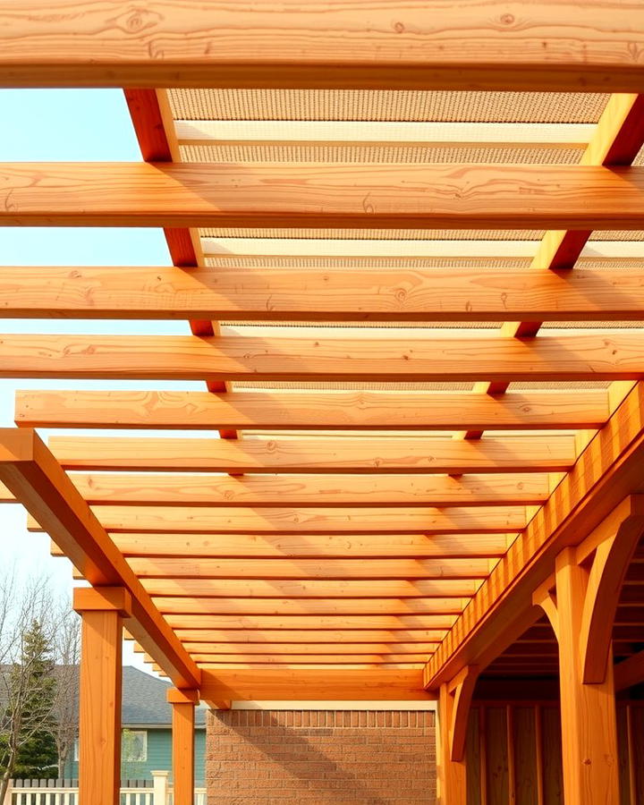 Wooden Pergola Roof - 25 Pergola Shade Ideas