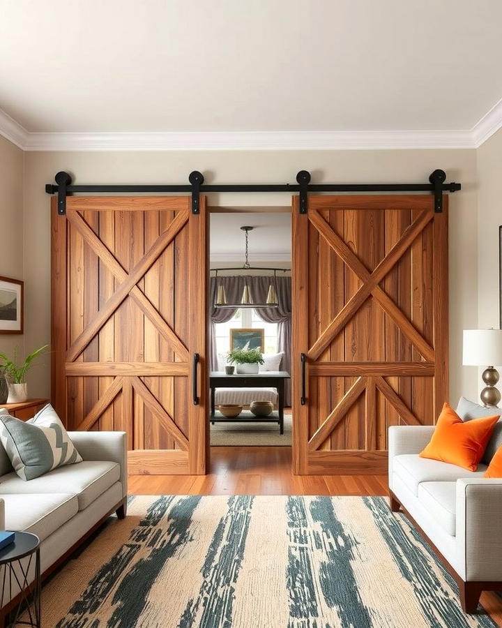 Wooden Sliding Barn Doors - 25 Wooden Interior Design Ideas