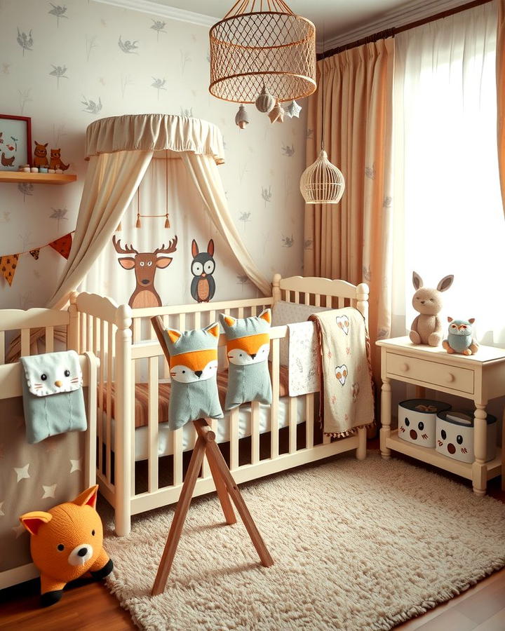 Woodland Creature Bedding - 30 Nature Themed Nursery Ideas