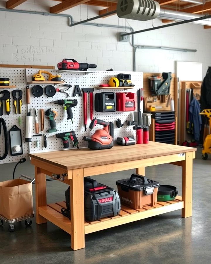 Workbench Pegboard Combos - 25 Power Tool Storage Ideas