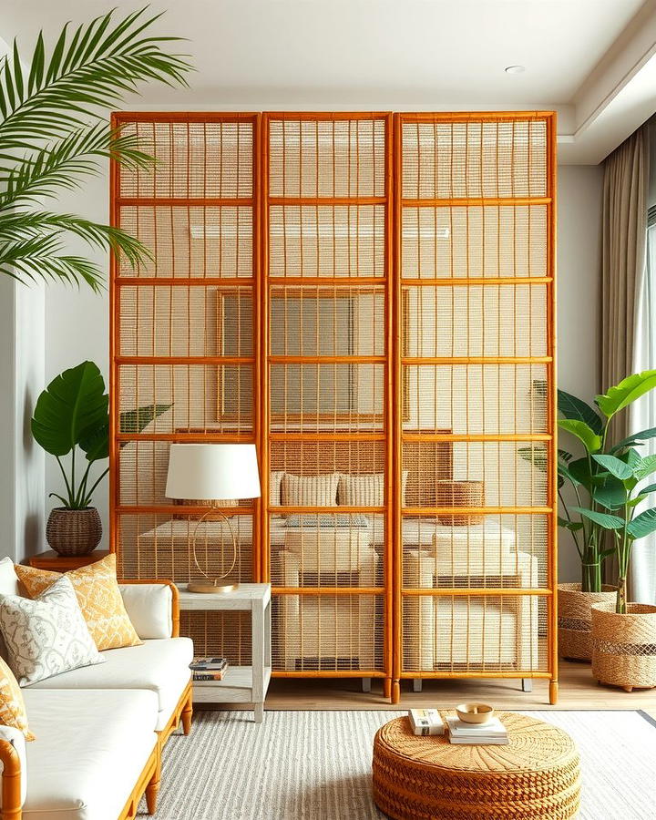 Woven Screens for Textural Interest - 25 Room Divider Ideas