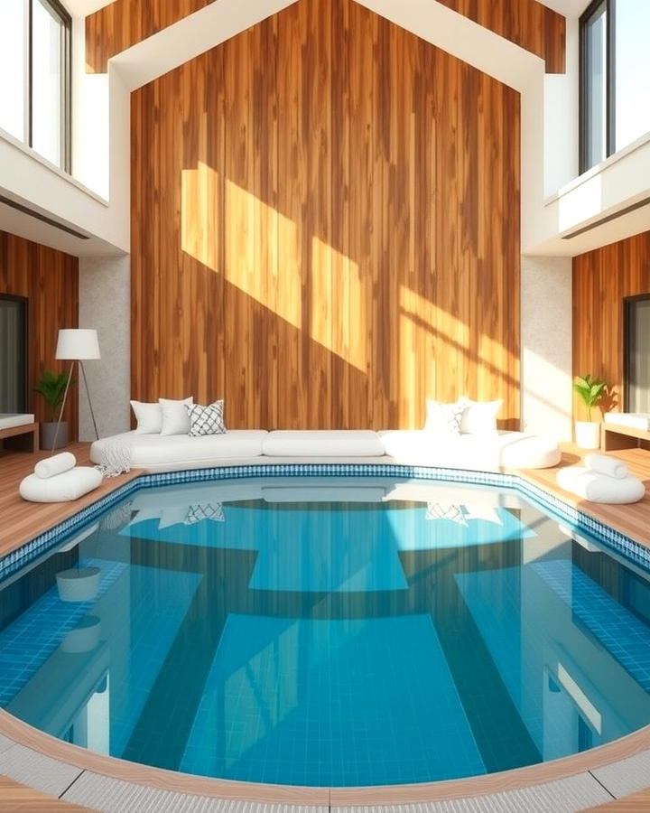 Wrap Around Bench Seating - 25 Semi Inground Pool Ideas