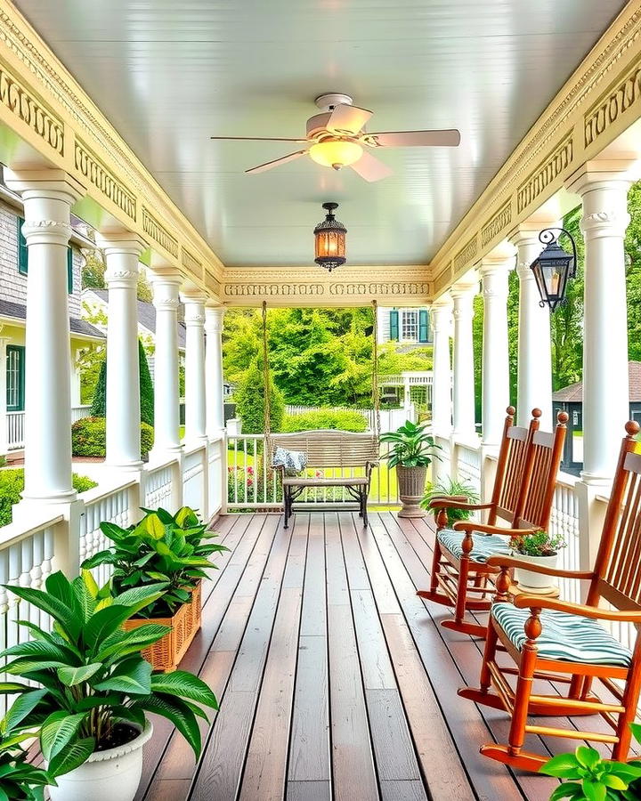 Wraparound Porch Charm - 30 Large Front Porch Ideas