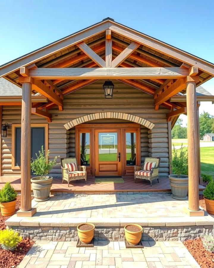 Wraparound Porch with Wooden Columns - 30 Pole Barn and Barndominium House Exteriors