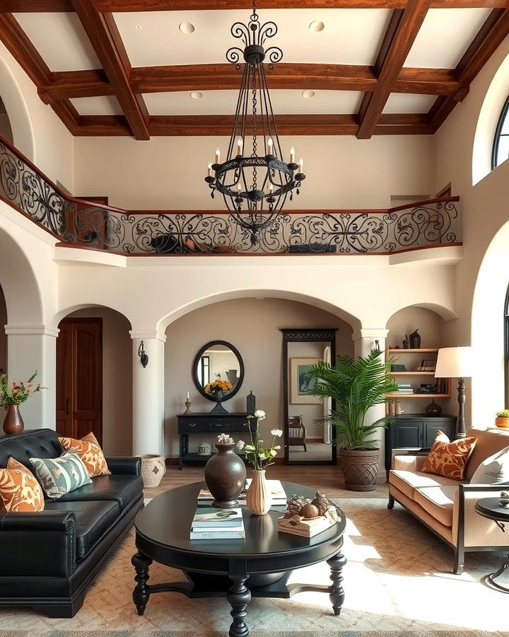 Wrought Iron Accents - 25 Spanish Modern Interior Design Ideas