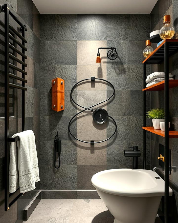 Wrought Iron Accents - 25 Vintage Bathroom Ideas