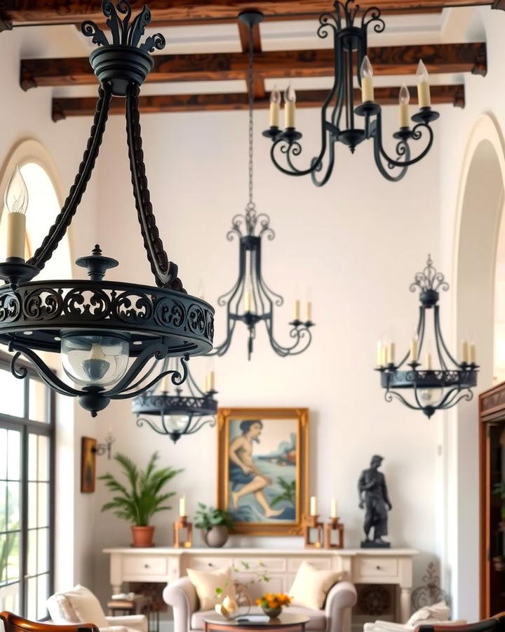 Wrought Iron Detailing - 25 Spanish Style Living Room Ideas