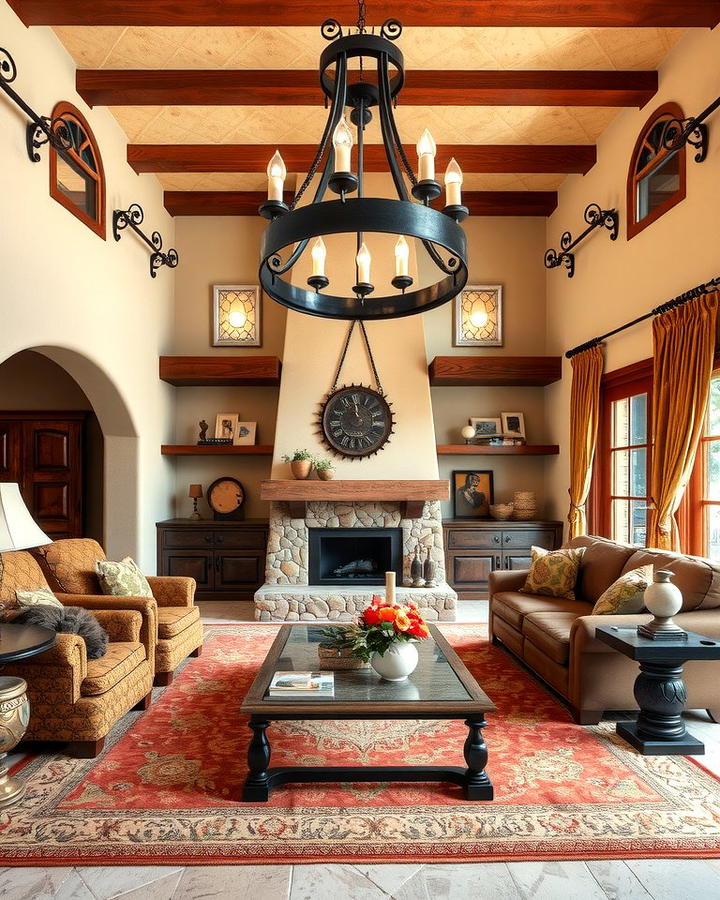 Wrought Iron Details - 25 Southwest Living Room Ideas