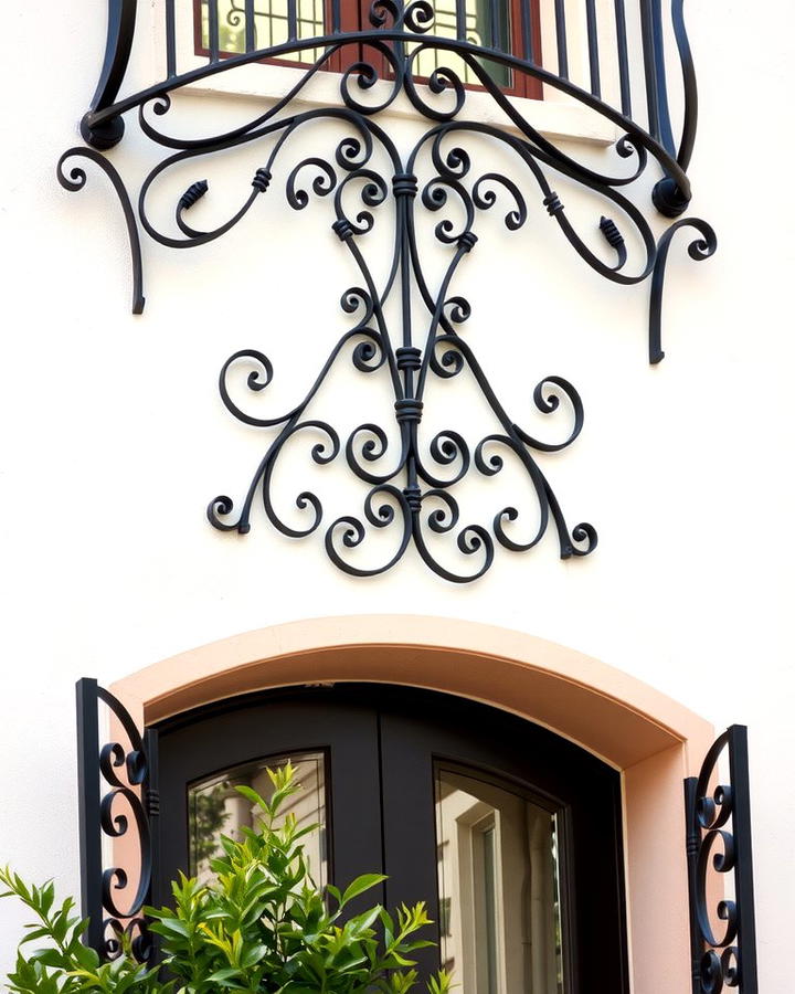 Wrought Iron Details - 30 Mediterranean House Exterior Ideas