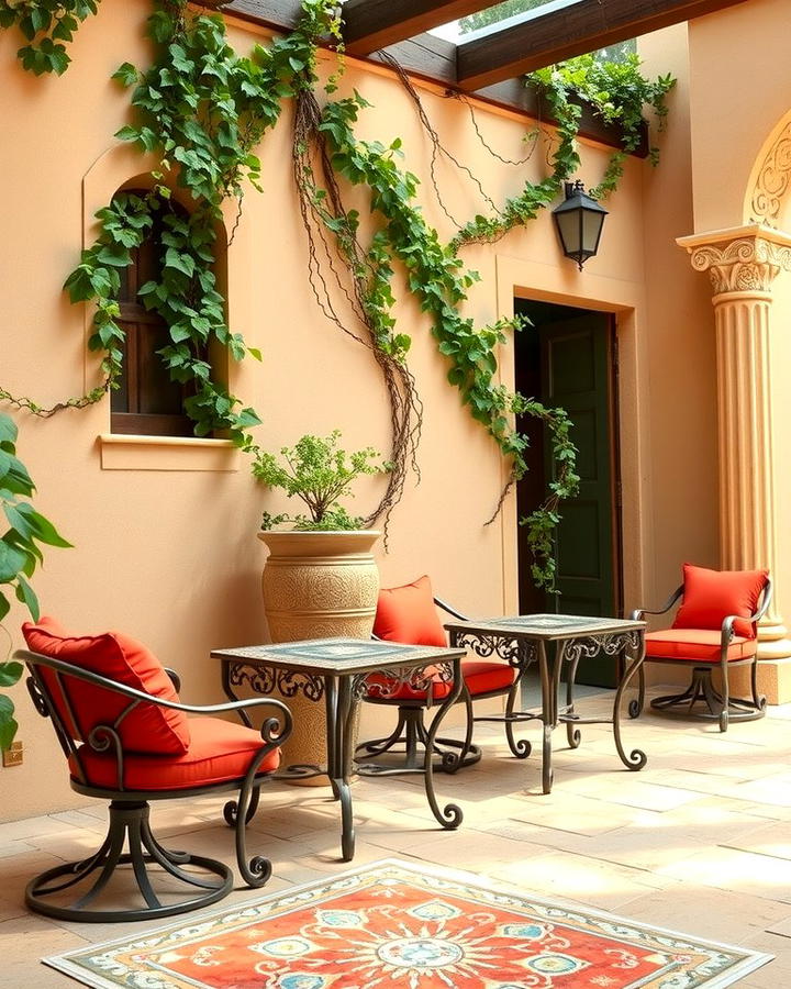 Wrought Iron Furniture 2 - 25 spanish style patio ideas