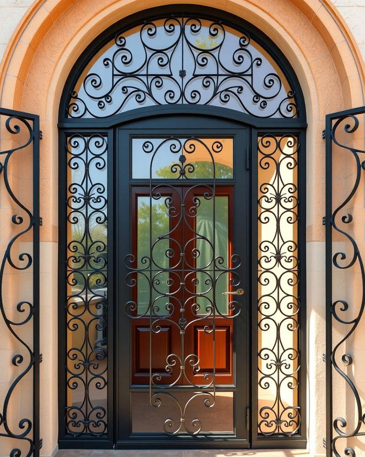 Wrought Iron Grille Doors - 25 spanish style front door ideas