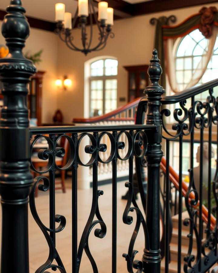 Wrought Iron Railings for Timeless Charm - 25 Stair Railing Ideas