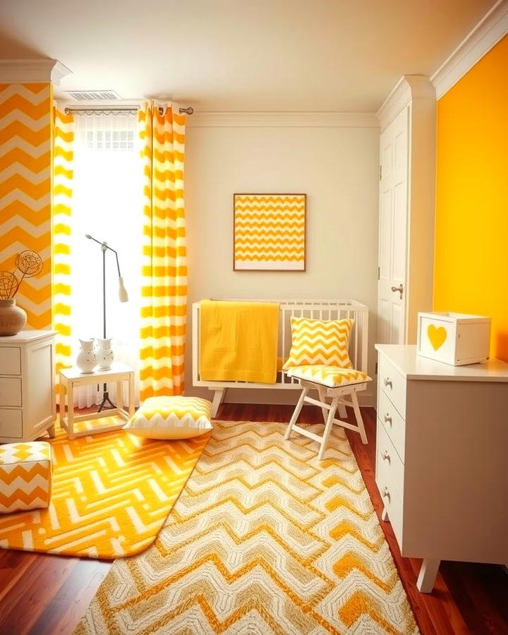 Yellow Chevron Patterns - 25 Yellow Nursery Ideas