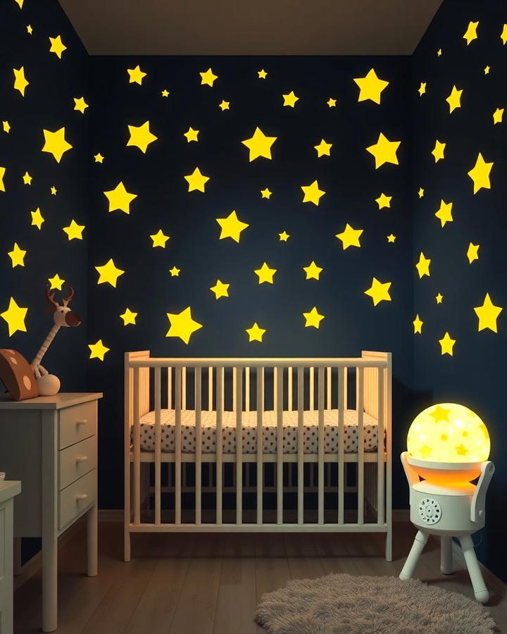 Yellow Starry Night Theme - 25 Yellow Nursery Ideas