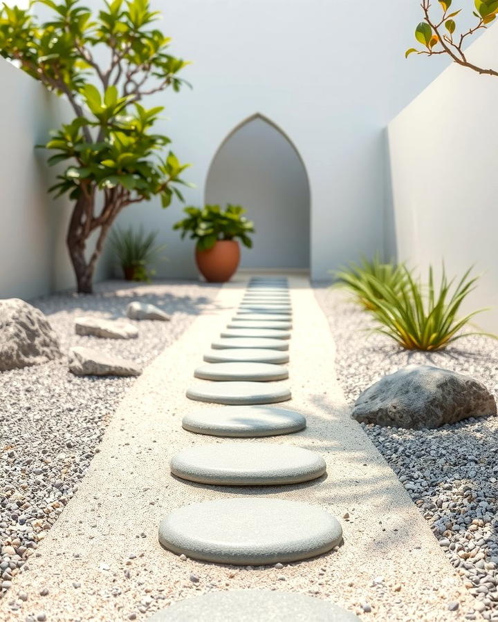 Zen Garden Pathway - 30 Stepping Stone Walkway Ideas