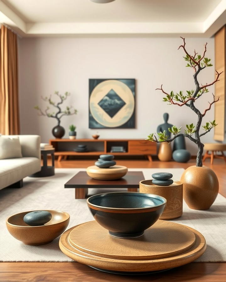 Zen Inspired Accessories - 30 Zen Living Room Ideas