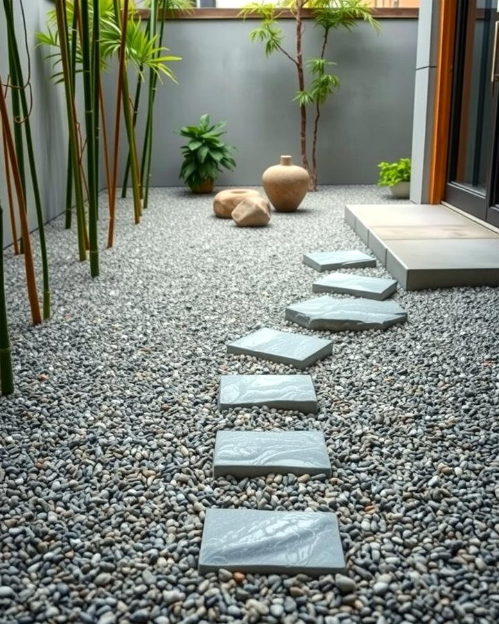 Zen Inspired Gravel Paths - 25 Pea Gravel Walkway Ideas